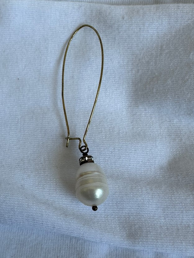 Cultured Pearl Drop Dangling Earrings