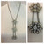 Vintage Crystal Flower Pendant Necklace – Elegant Antique-Style Jewelry